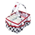 thumbnail image 1 of Bacati – Nursery Storage Caddy Lumberjack Red/Black/ Gray, 1 of 6