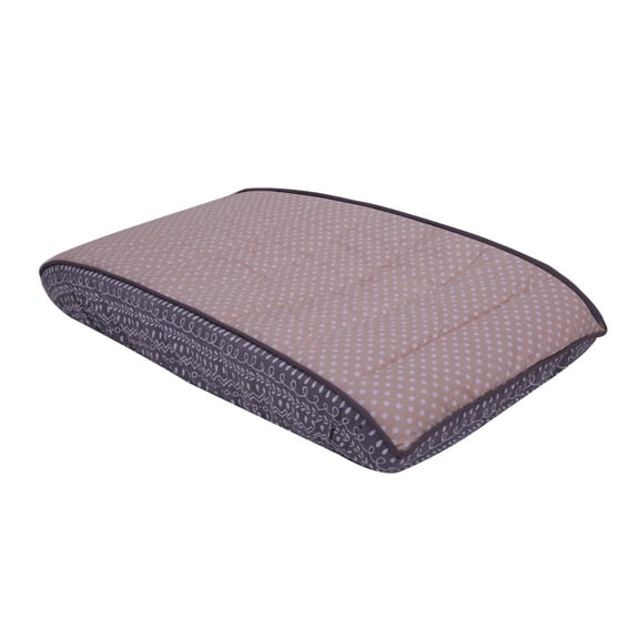 Bacati - Owls Grey/Beige Grey Pin Dots/Scribbles Neutral Cotton Changing Pad Cover