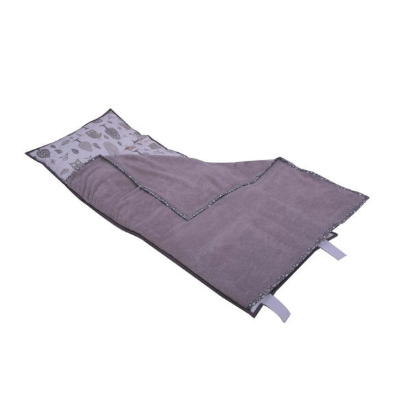 Bacati - Owls Grey/Beige Neutral Cotton Nap Mat