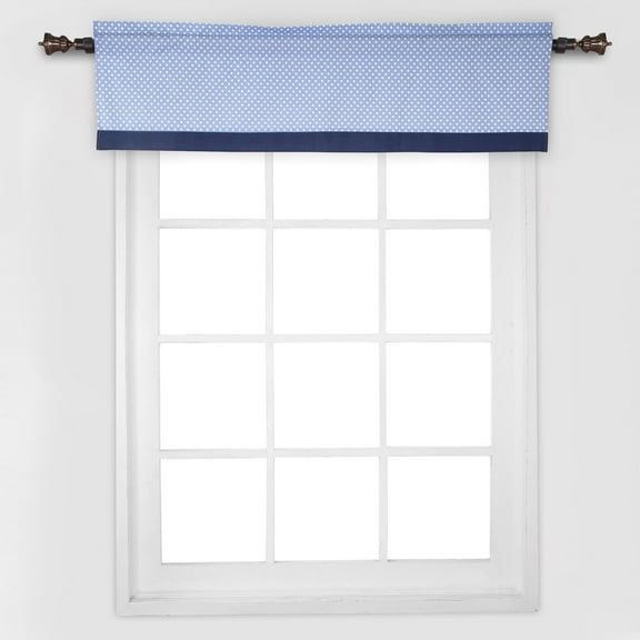 Bacati Rod Pocket Room Darkening Valances, 15" x 54"