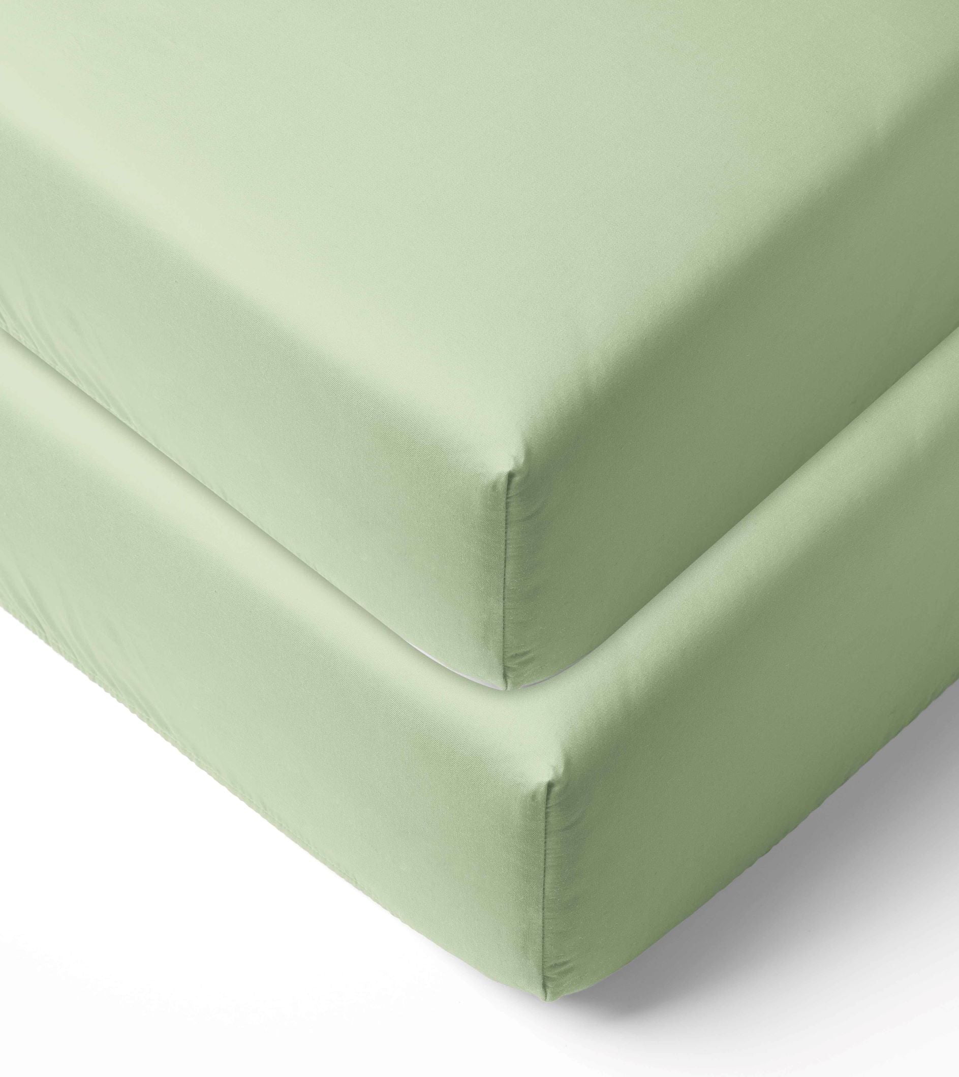 Bacati - Solid Crib or Toddler Bed Fitted Sheet 100% Cotton Percale