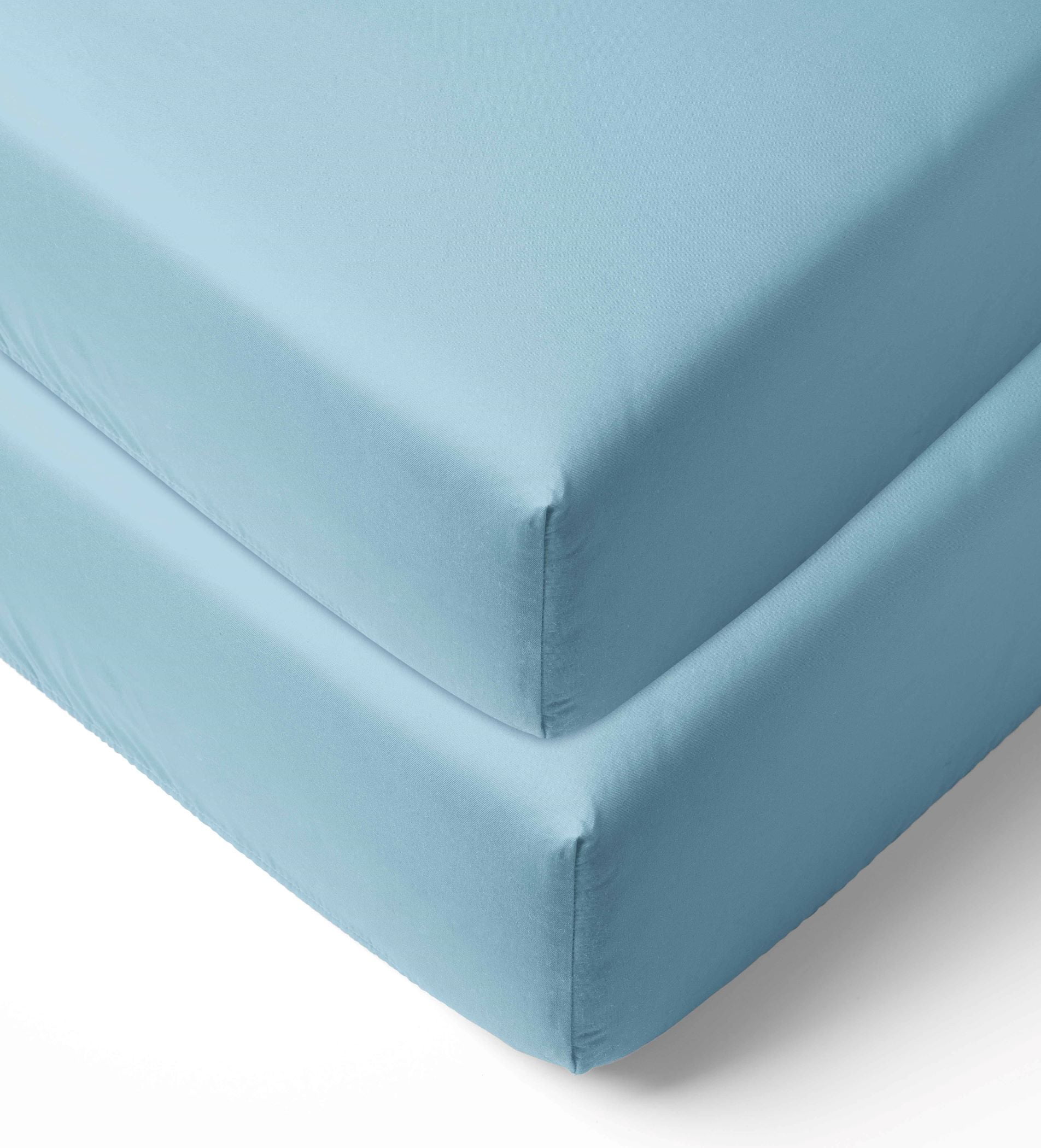 Bacati - Solid Crib or Toddler Bed Fitted Sheet 100% Cotton Percale