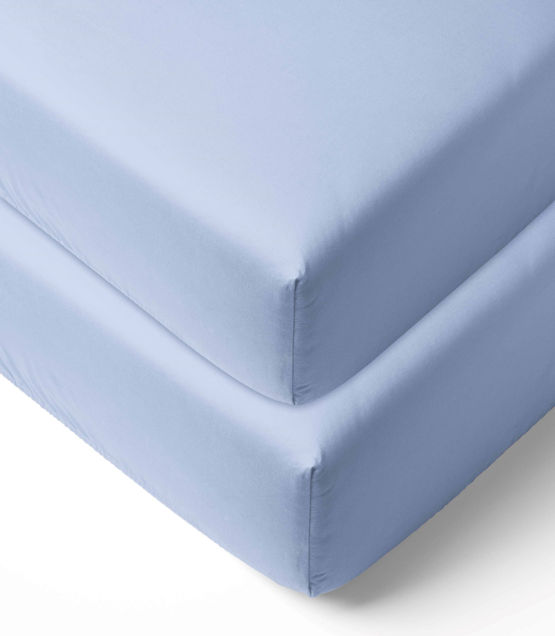 Bacati - Solid Crib or Toddler Bed Fitted Sheet 100% Cotton Percale