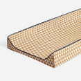 thumbnail image 1 of Bacati - Triangles Orange Quilted Muslin Changing Pad Cover, 1 of 10