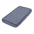 thumbnail image 1 of Bacati - Tribal/Aztec Muslin Quilted Changing Pad Cover (Small Triangles, Navy), 1 of 3
