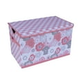 thumbnail image 1 of Bacati - Watercolor Flowers Nursery Kids Storage Items, Coral Gray, 1 of 29