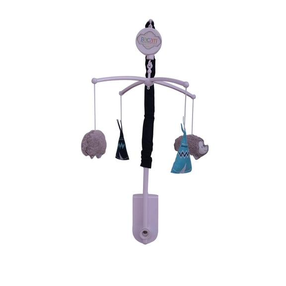 Bacati - Woodlands Aqua/Navy/Grey Boys Mobile