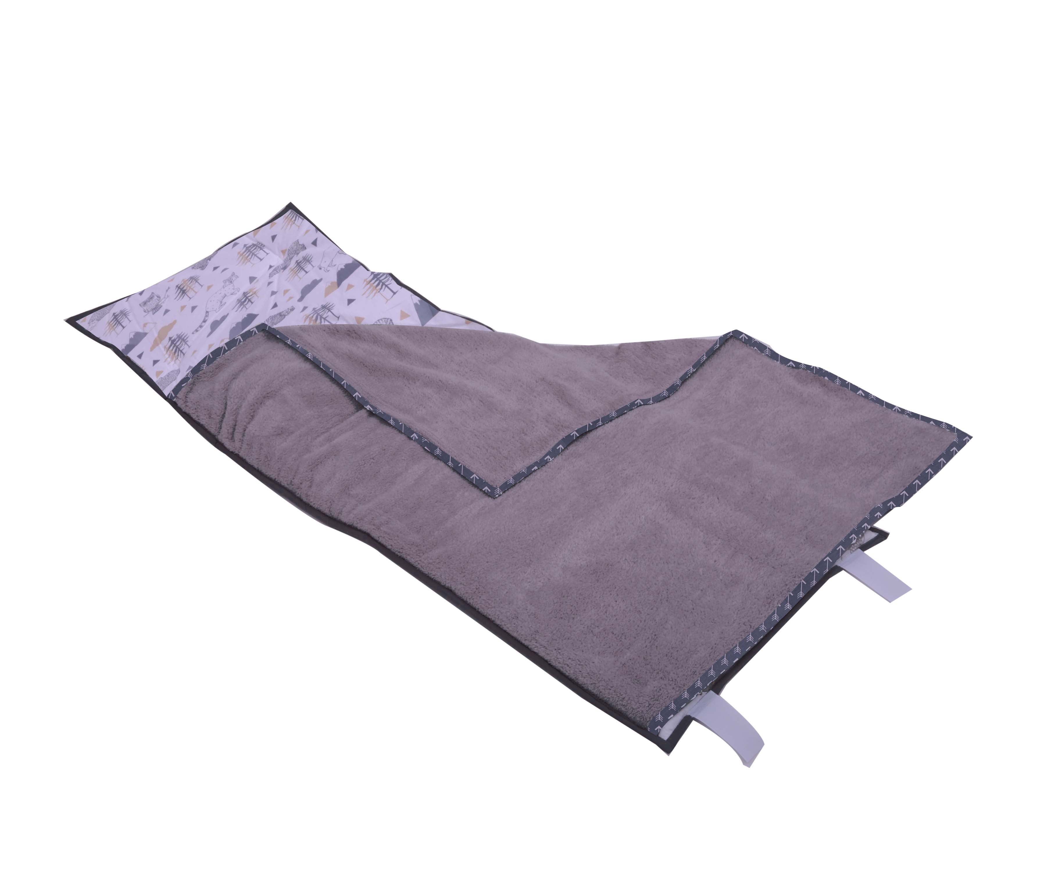 Bacati - Woodlands Grey/Beige Neutral Cotton Nap Mat