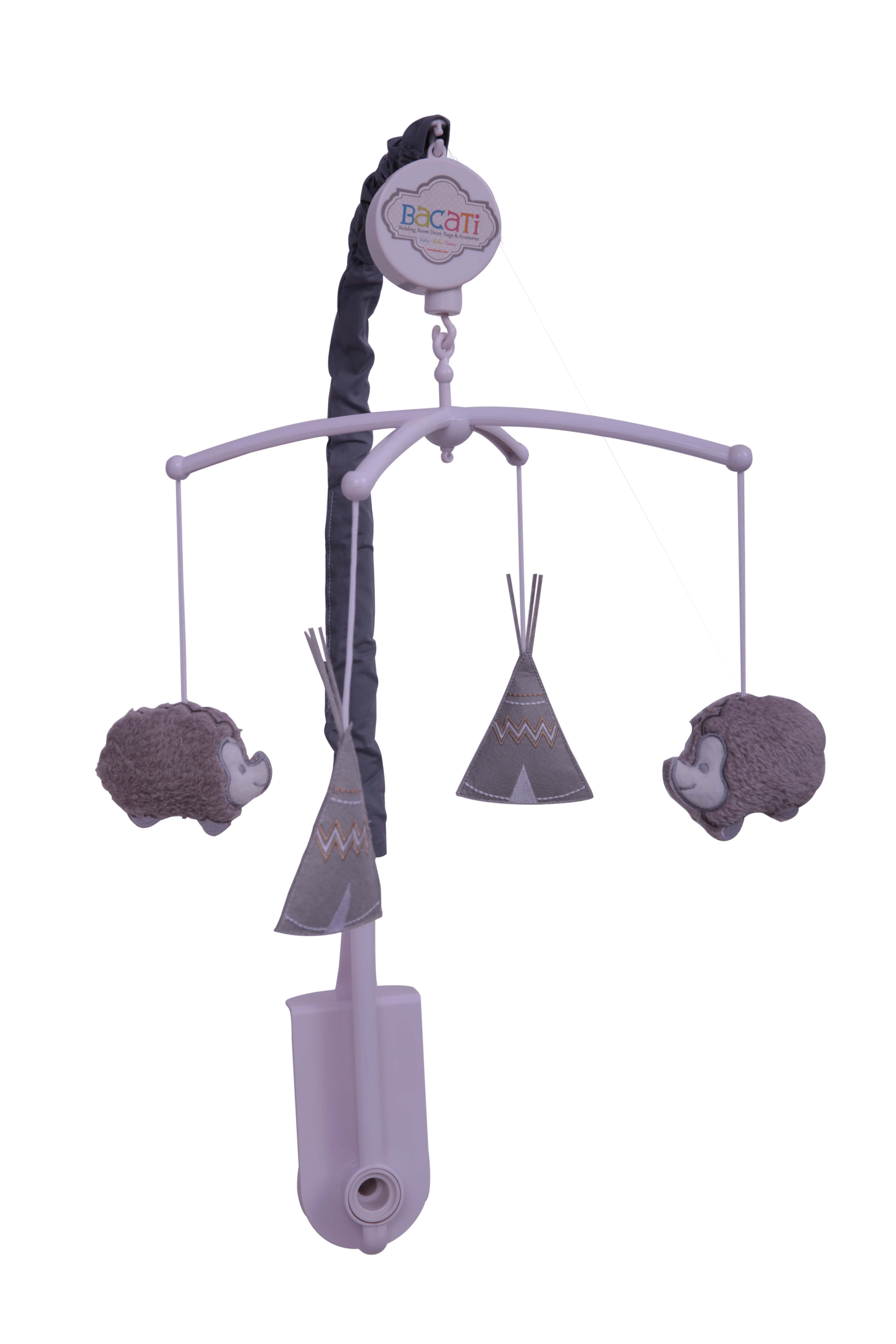 Bacati - Woodlands Grey/Beige Neutral Mobile