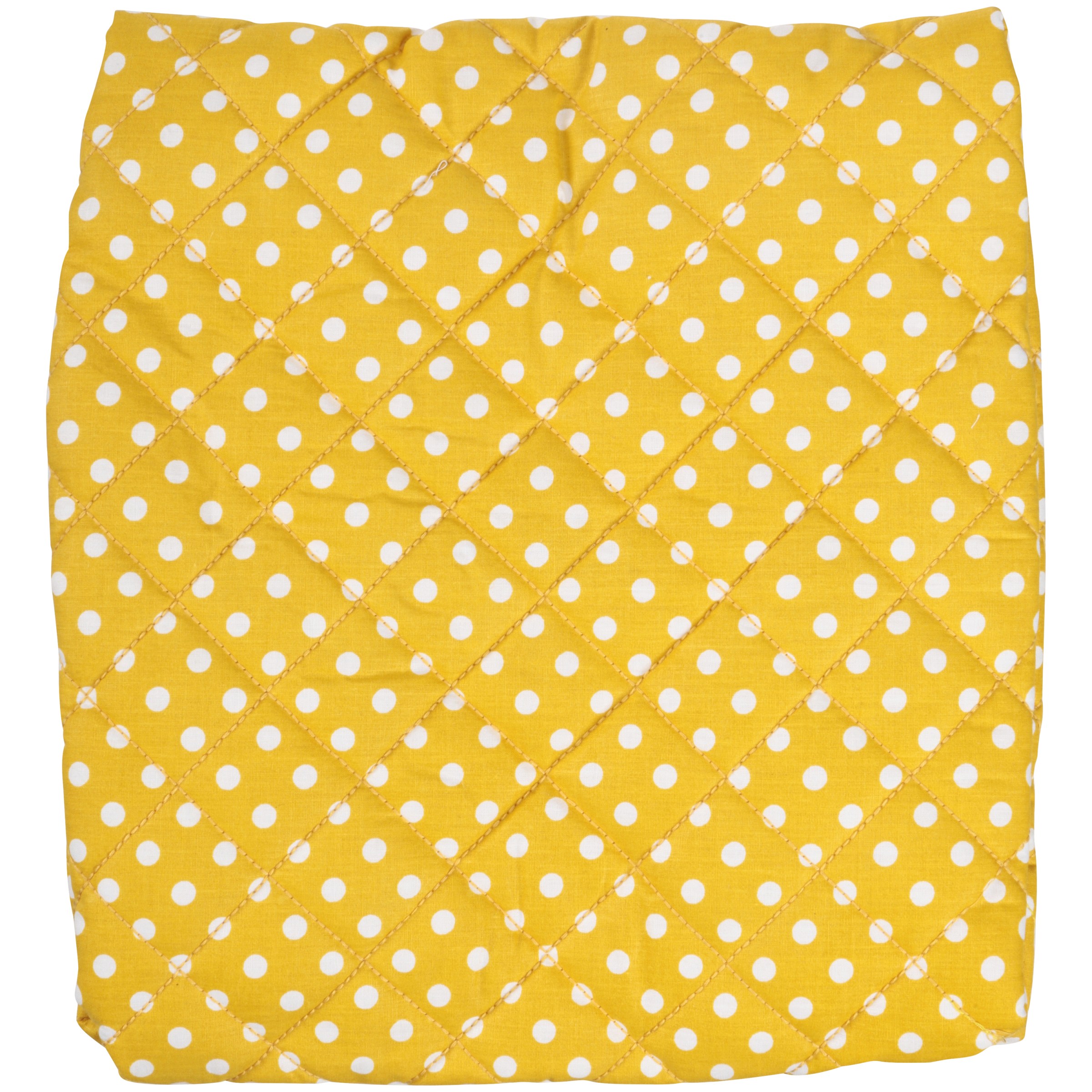 Bacati Yellow Dotted & Pin Stripes Changing Pad Cover - image 1 of 3