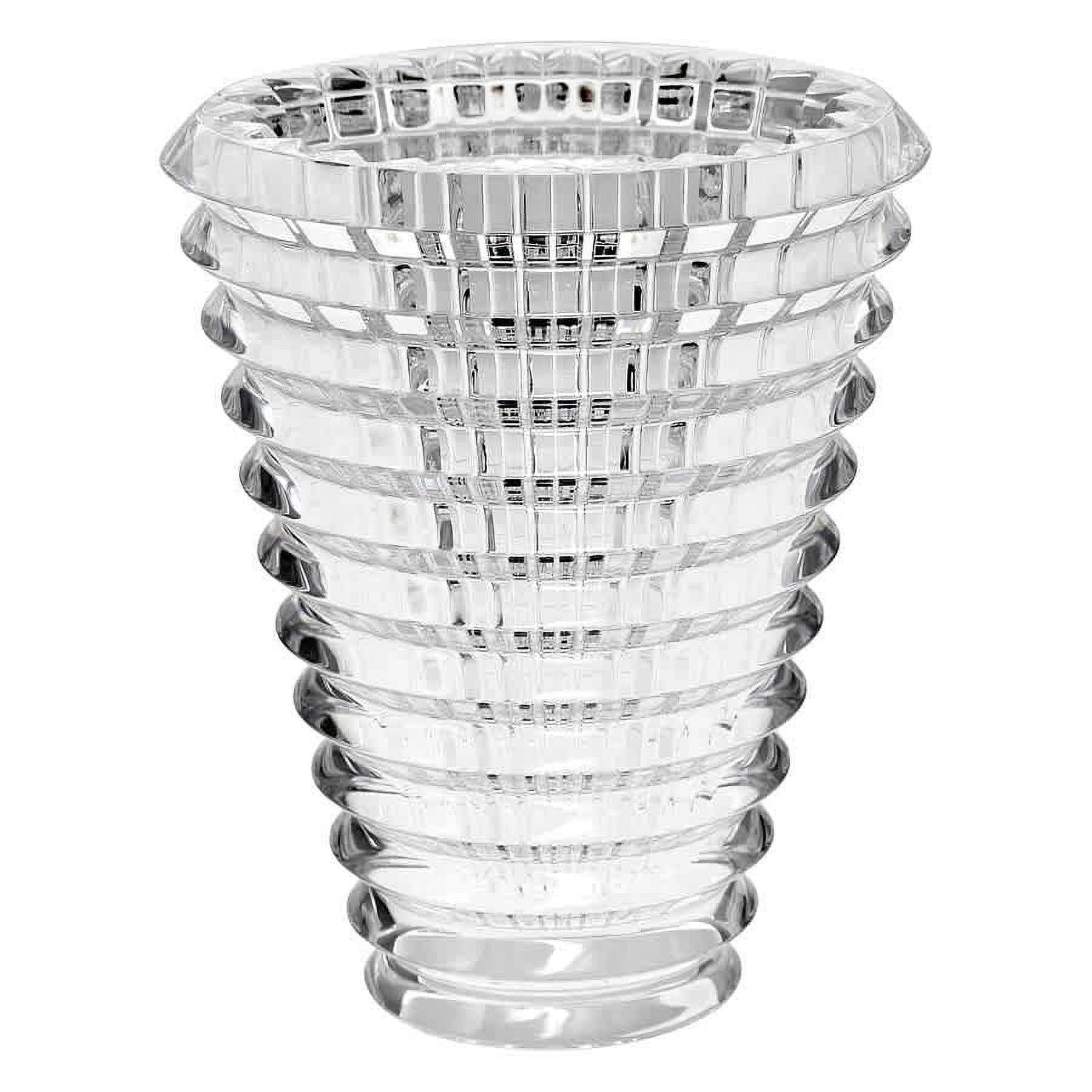 Small Clear Crystal Spiral Vase for Bouquets
