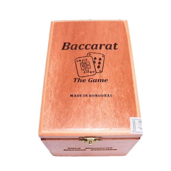 Baccarat The Game Toro Havana Empty Wood Cigar Box 6.5" x x 4.5" x 4.25"