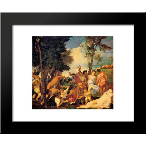 Bacchanal 20x24 Framed Art Print by Titian