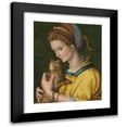 thumbnail image 1 of Bacchiacca 15x18 Black Modern Framed Museum Art Print Titled - Portrait of a Young Lady Holding a Cat (circa 1525), 1 of 5
