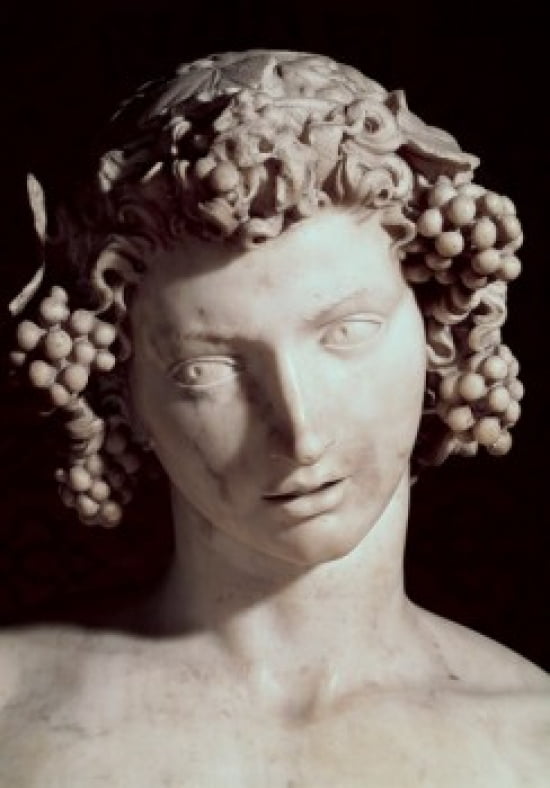 Bacchus 1496-7 Michelangelo Buonarroti (1475-1564 Italian) Marble Sculpture Museo Nazionale de Bargello Florence Italy Canvas Art - Michelangelo Buonarroti (18 x 24)