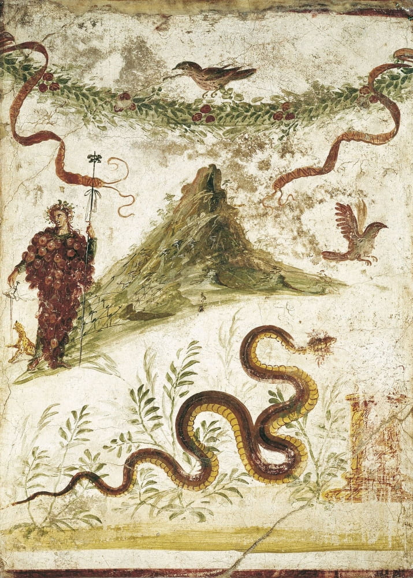 Bacchus And Vesuvius Canvas Art - (24 x 36)