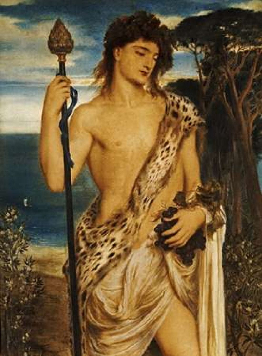 Bacchus Canvas Art - Simeon Solomon (18 x 24)