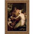 thumbnail image 1 of Bacchus, Ceres and Amor 24x18 Gold Ornate Wood Framed Canvas Art by Hans von Aachen, 1 of 2