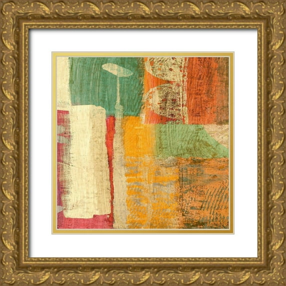 Bacci, Leonardo 12x12 Gold Ornate Wood Framed with Double Matting Museum Art Print Titled - Samba