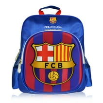 Bacelona Kids Blue Backpack Raised Logo