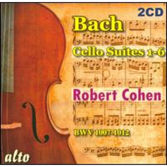 Bach: Cello Suites Nos. 1-6 (CD) by Robert Cohen (cello)
