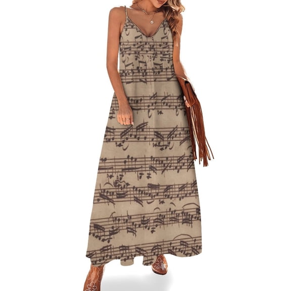 Bach Chaconne Sleeveless Dress Dresses Women Summer Women's Summer Clothing