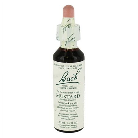 Bach Original Flower Essences For Naturally Occurring Nervous Tension, Mustard, 20 Ml, 2 Pack