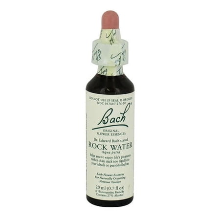 Bach Original Flower Essences For Naturally Occurring Nervous Tension, Rock Water, 20 Ml, 3 Pack