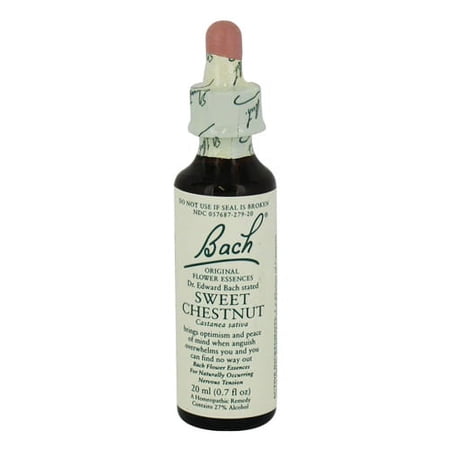 Bach Original Flower Essences For Naturally Occurring Nervous Tension, Sweet Chestnut, 20 Ml, 2 Pack
