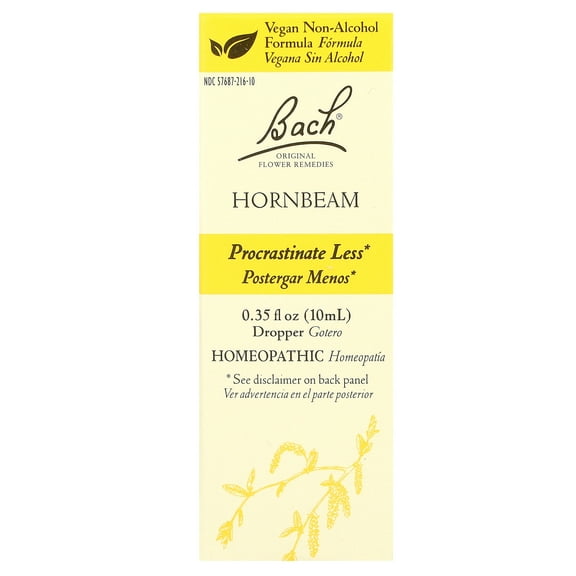 Bach Original Flower Remedies, Hornbeam, 0.35 fl oz (10 ml)