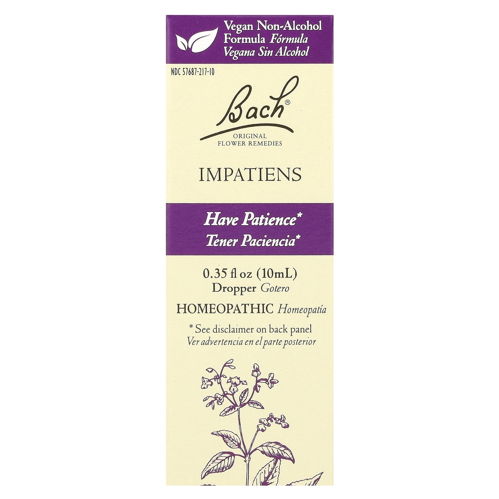 Bach Original Flower Remedies Vegan Non-Alcohol Homeopathic Dropper