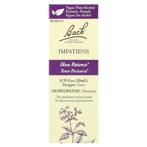 Bach Original Flower Remedies, Impatiens, 0.35 fl oz (10 ml)