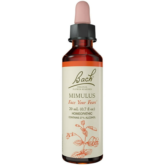 Bach Original Flower Remedies, Mimulus for Facing Fears, 20mL Dropper