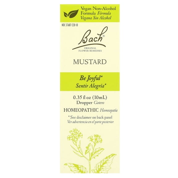 Bach Original Flower Remedies, Mustard, 0.35 fl oz (10 ml)