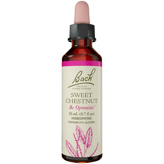 Bach Original Flower Remedies, Sweet Chestnut for Optimism, 20mL Dropper