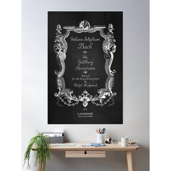 Bach Poster Wall Art Modern Wall Decor For Living Room Bedroom Art Home Decor Vintage Gift Living Room Dercor Wall Art Birthday Gift