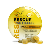 Bach RESCUE PASTILLES, Lemon Flavor - 35 Servings