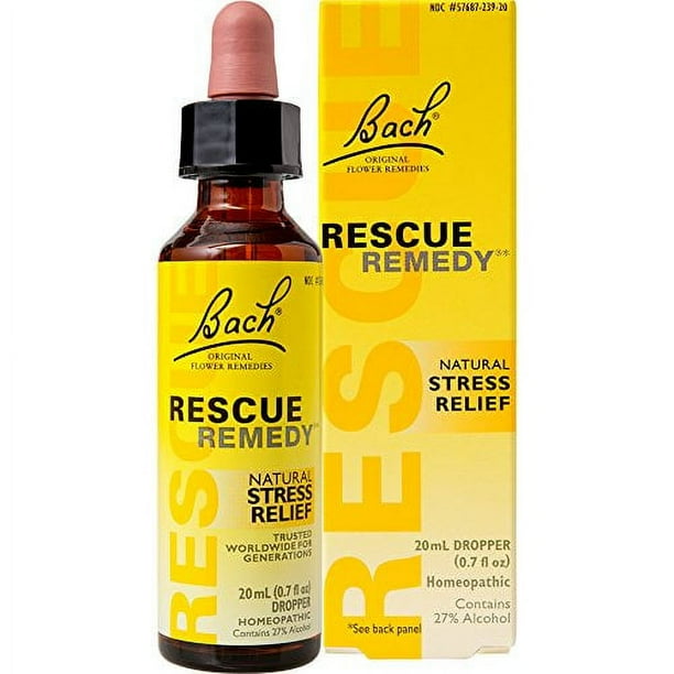 Bach Rescue Remedy Original Natural Stress Relief Flower Essence