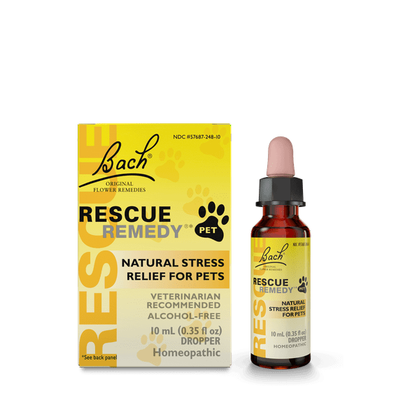 Bach Rescue Remedy Pet Natural Anxiety & Stress Relief, 10 mL Dropper