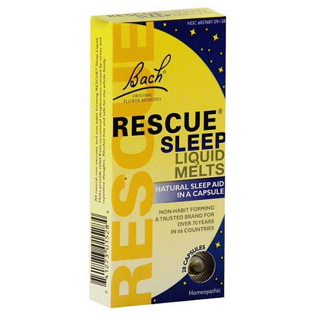 Bach Rescue Sleep Liquid Melts Capsules, 28 Count - Walmart.com