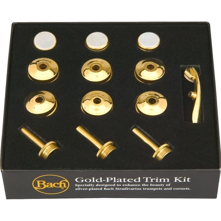 Bach Stradivarius Trumpet Gold Trim Kit Heavy Bottom Caps