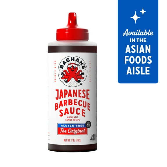 Bachan's Gluten Free Japanese BBQ Sauce, 17oz Bottle - Bold, Fresh, Umami Flavor