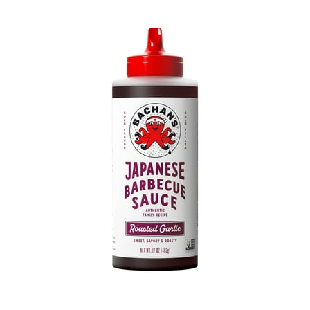 Bachan's Roasted Garlic Japanese BBQ Sauce, 17oz - Bold, Fresh, Umami Flavor