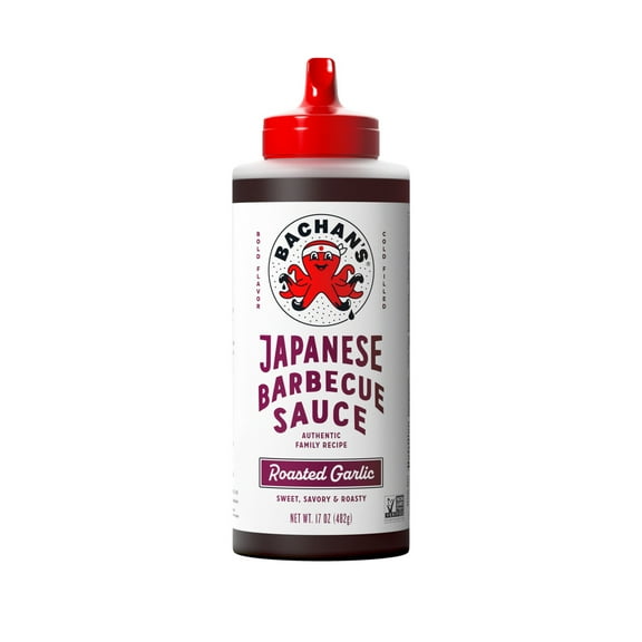 Bachan's Roasted Garlic Japanese BBQ Sauce, 17oz - Bold, Fresh, Umami Flavor
