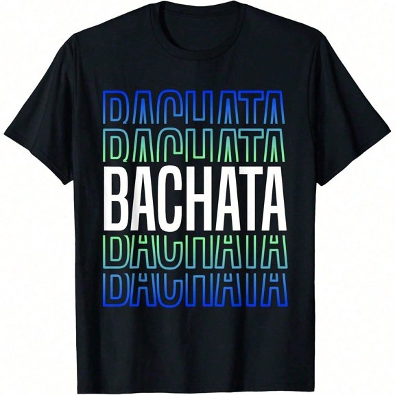 Bachata Lettering for Festivals, Dance Couples with Dance Ss T-Shirt