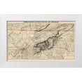 thumbnail image 1 of Bache 18x12 White Modern Wood Framed Museum Art Print Titled - Mountain Region North Carolina Tennessee, 1 of 4