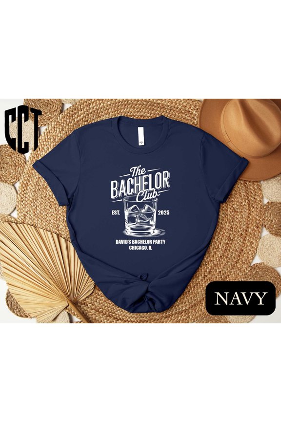 The Bachelor Club CustomT- Shirt, Bachelorette Man Shirt, The Groom Club, Bachelor Party Group, Groomsman Shirts, Wedding Party Shirt TSHIRT All Size S-5XL
