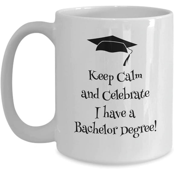 Bachelor Degree Mug, Celebration Coffee Cup, Graduates, Bachelor Graduate, Bachelor Graduation