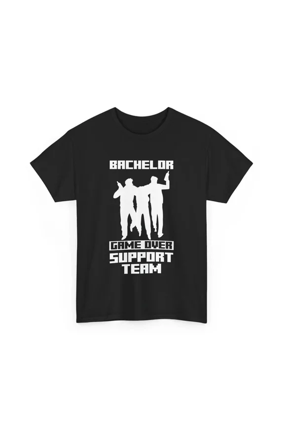 Bachelor Game Over Support Team Funny Bachelor Party Groomsmen Squad Unisex T Shirt, S-5XL