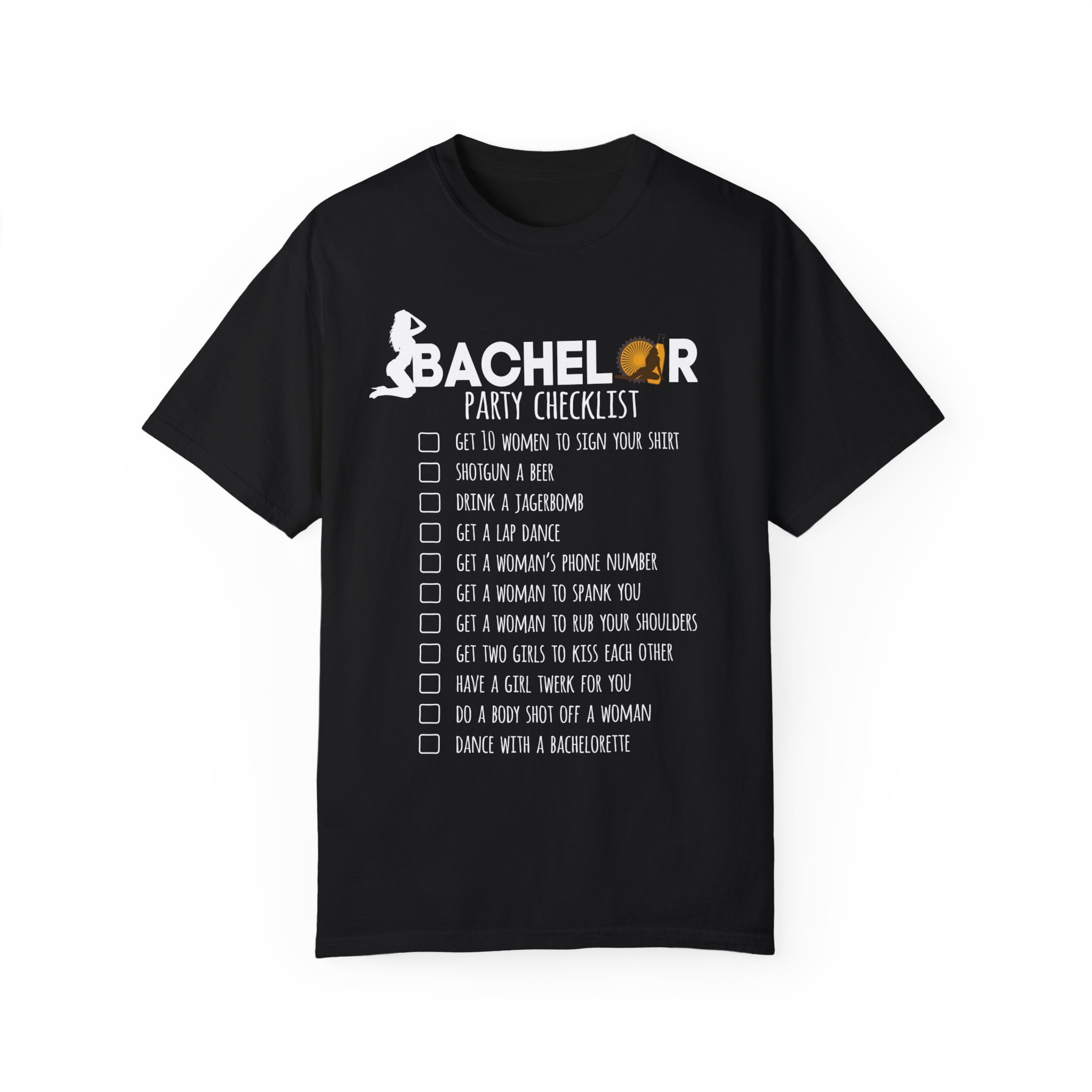 Bachelor Party Shirt - "Best Time To Say Goodbye" Funny Groomsmen Tee (Black) - View #9